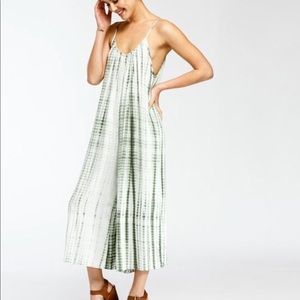 Tie Dye Romper in Olive